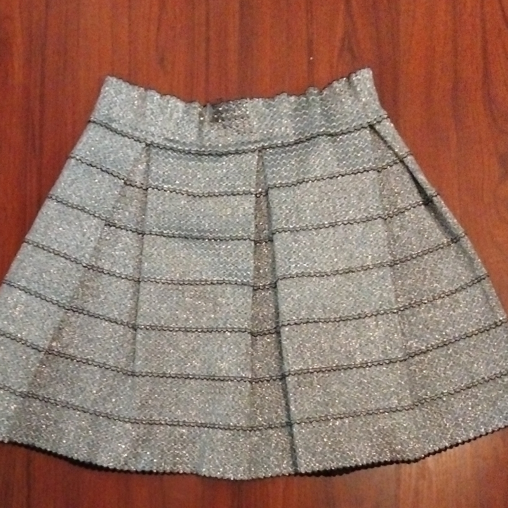 Chic Silver Mini Skirt for Women